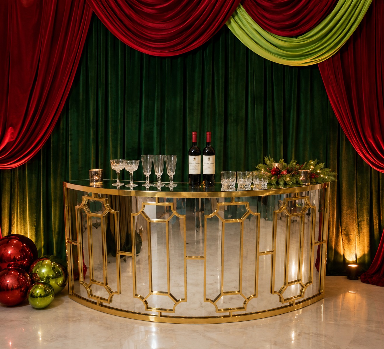 Casino Royale Christmas Christmas event styling