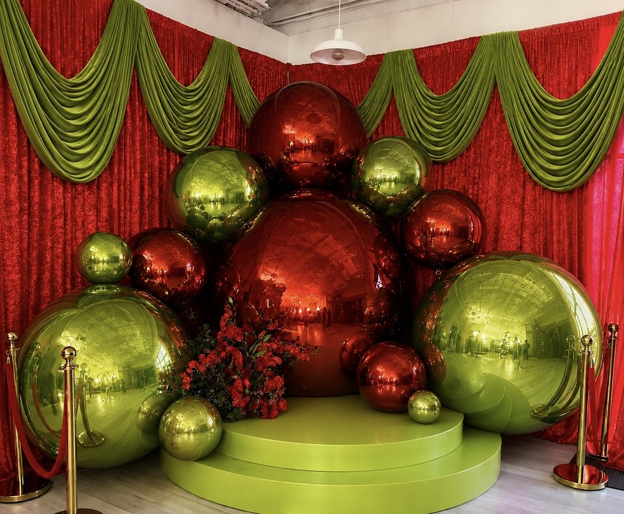 Santa Photo Frame Christmas event styling